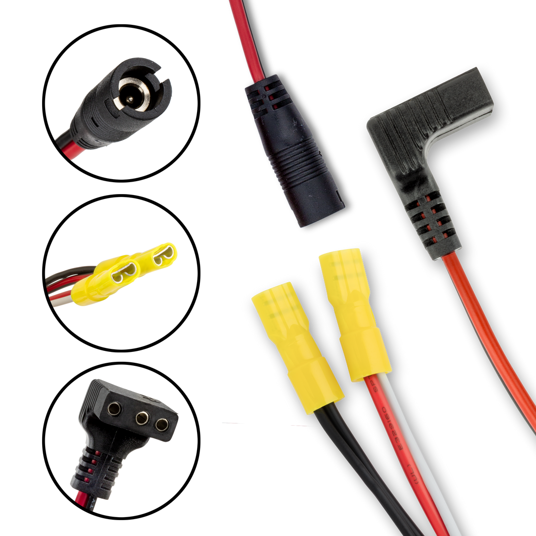 Power Cord with Quick Charge Jack for FL-8, 18 Flashers