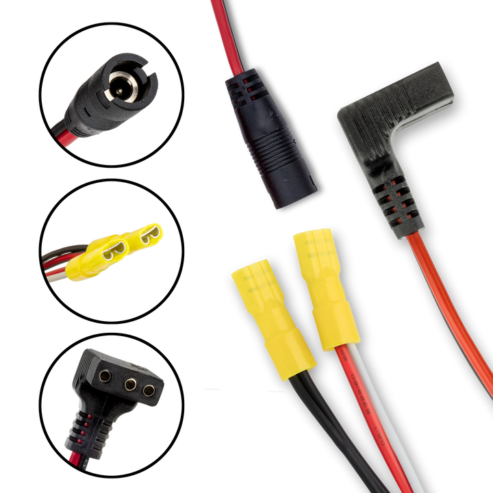 Power Cord with Quick Charge Jack for FL-8, 18 Flashers