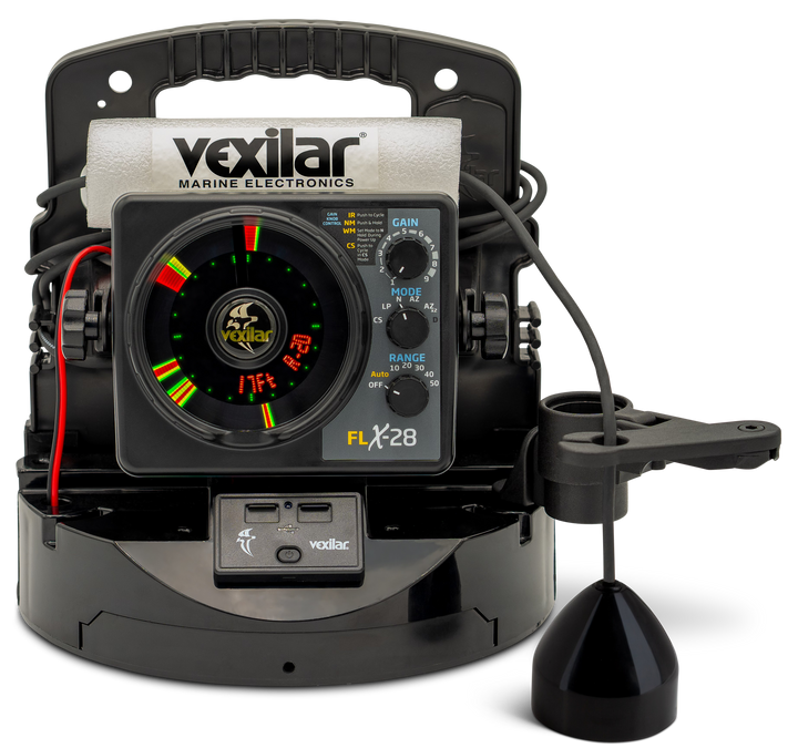 Reconditioned FLX-28 Pro Pack Elite w/ ProView Ice-Ducer and Vexilar Lithium Battery