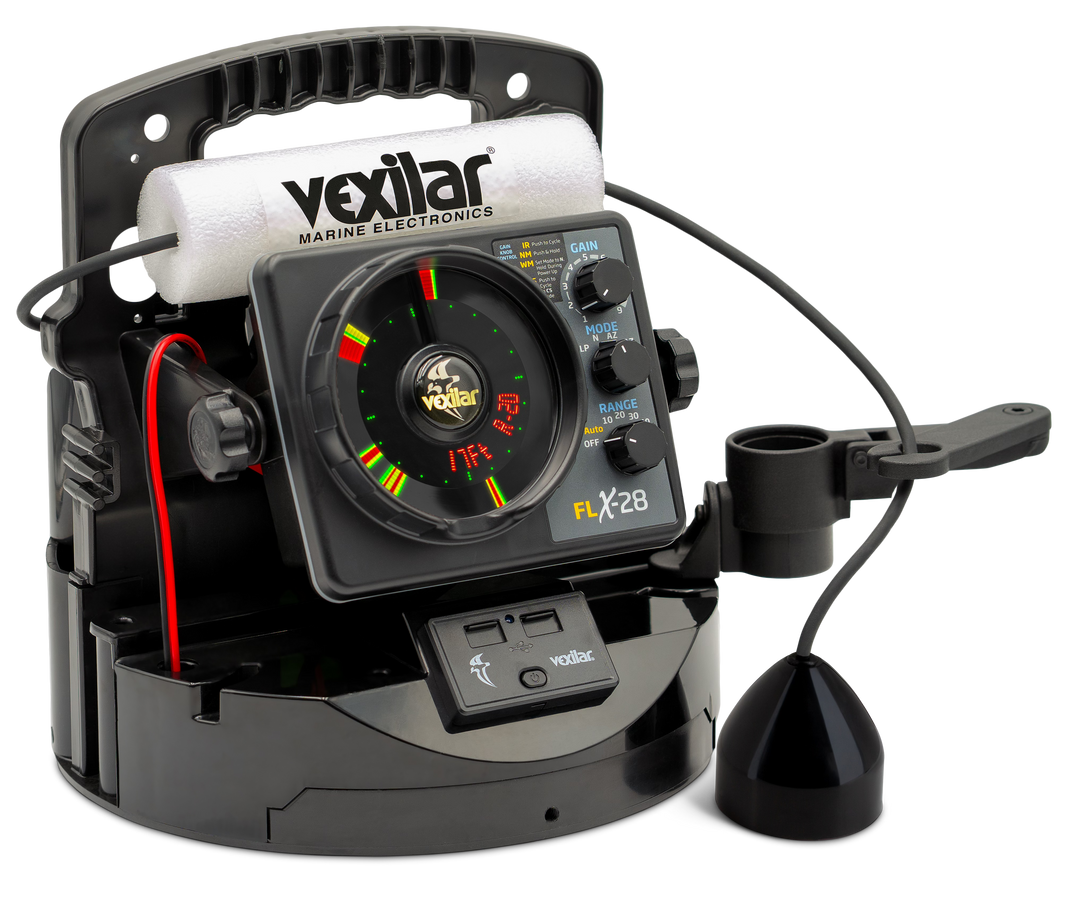 FLX-28 Pro Pack Elite w/ ProView Ice-Ducer and Vexilar Lithium Battery